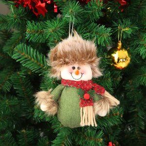 Mini Christmas Snowman figurine pendant